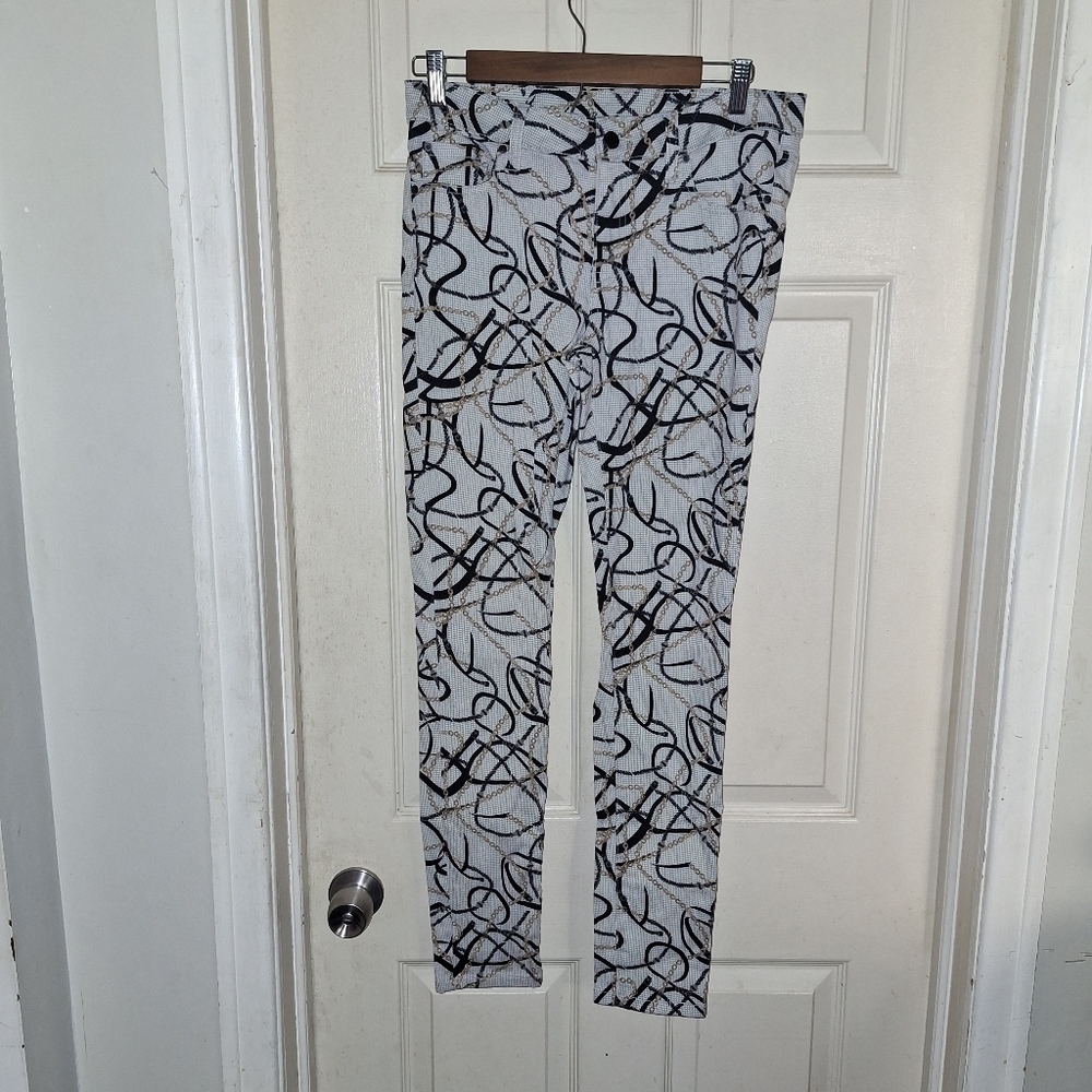 Bisou Bisou graphic pants size 8